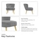 preview thumbnail 19 of 33, Avenue Greene Eden Boucle Kids Accent Chair with Natural Legs