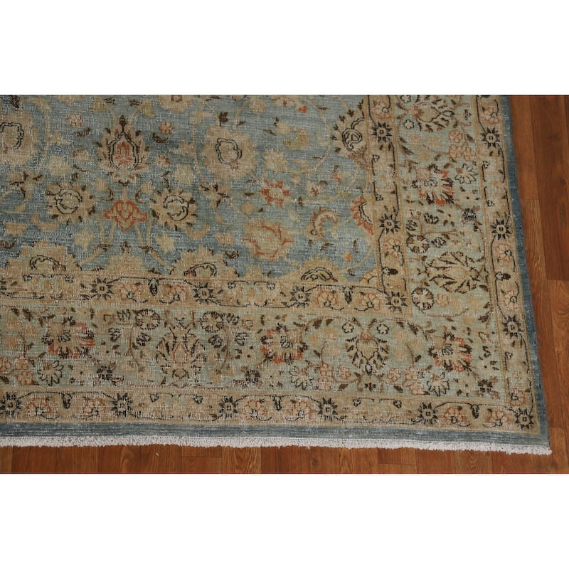 Vegetable Dye Sultanabad Persian Area Antique Rug Handmade Wool Carpet - 9'6" x 12'8"