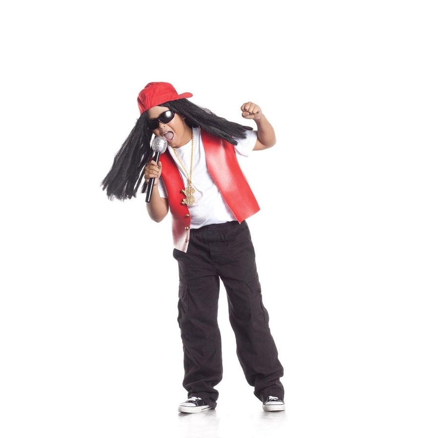 red hip hop costume