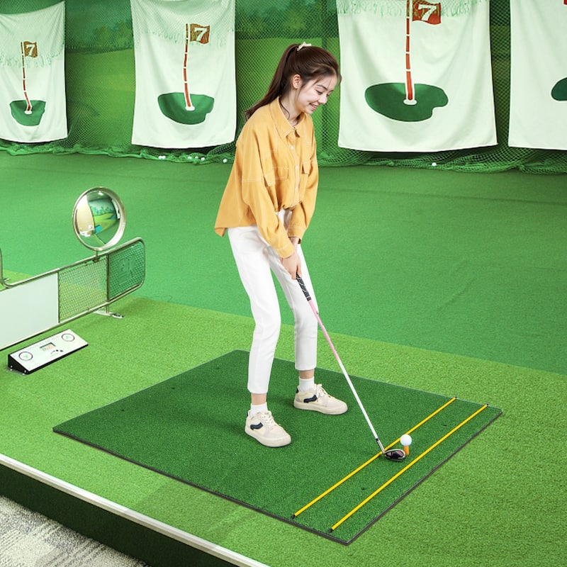 5 x 4 FT Golf Hitting Mat Artificial Turf Golf Training Mat 27/32mm