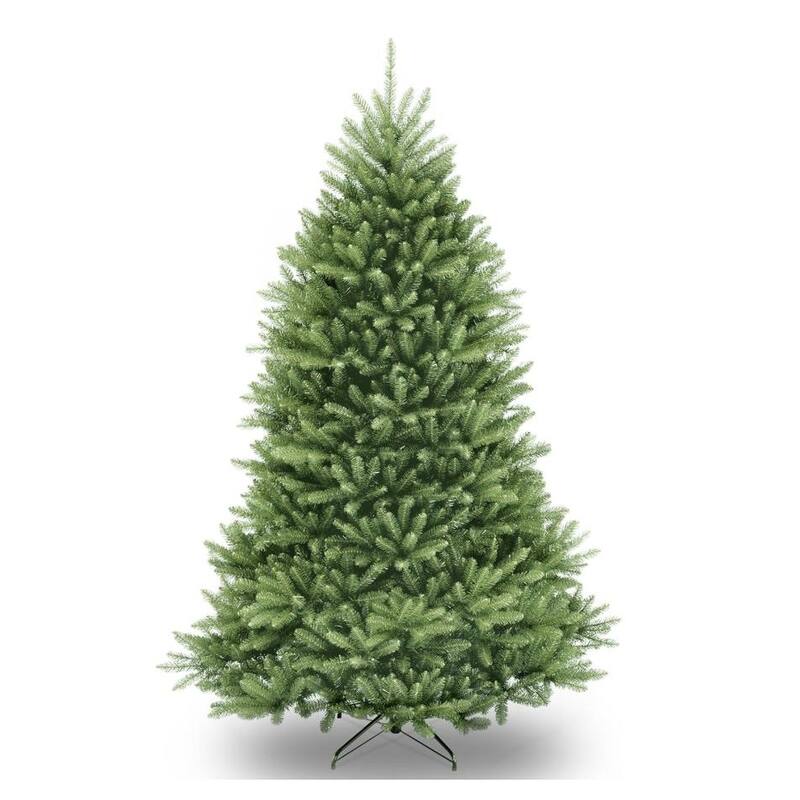 Garvee 4.5Ft Pre-Lit Flocked Artificial Christmas Tree with Pine Cones