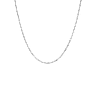 Victoria Townsend .925 Sterling Silver 1.0 MM Diamond Cut BOX Necklace.