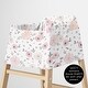 preview thumbnail 5 of 4, Pink Watercolor Floral Girl 5 in 1 Baby Car Seat and Nursing Cover Pink Grey White Boho Bohemian Shabby Chic Flower Farmhouse