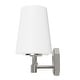 preview thumbnail 6 of 8, Hunter Nolita Vanity Wall Light - Bathroom - Contemporary, Transitional - White Glass Shades - Damp Rated!