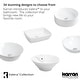 preview thumbnail 5 of 3, Karran Valera 21" Top Mount Vitreous China Bathroom Sink in White with Overflow Drain