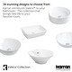 preview thumbnail 5 of 3, Karran Valera 25" Vitreous China Vessel Bathroom Sink in White
