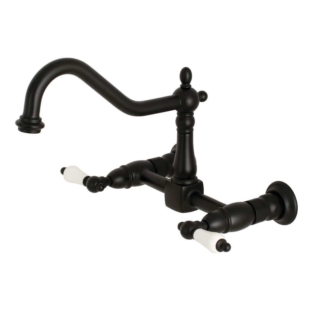 Heritage Two-Handle Wall Mount Bridge Kitchen Faucet