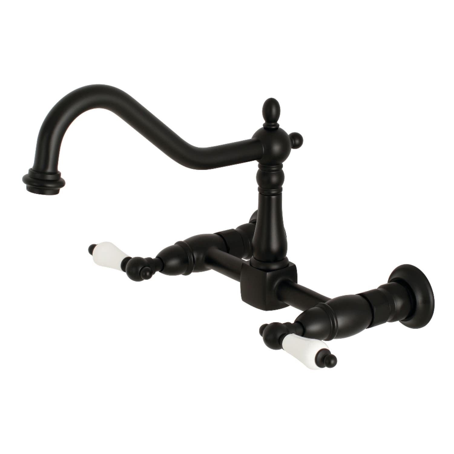 Heritage Two-Handle Wall Mount Bridge Kitchen Faucet