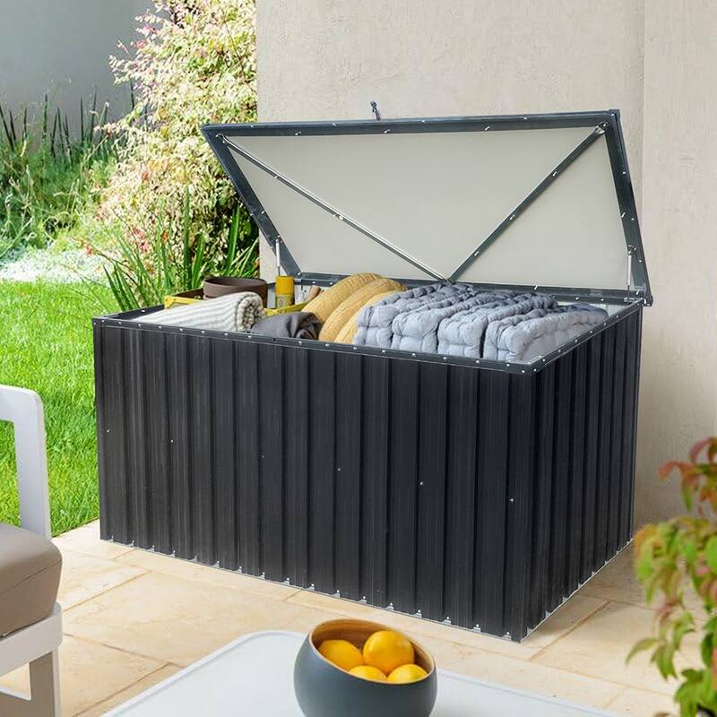 Metal Outdoor Metal Storage Box For Black Storage - 1