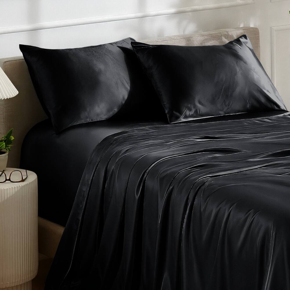 Bare Home Poly Satin Sheet Set