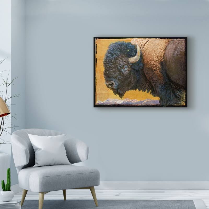Chris Vest 'Bison Portrait Iii' Canvas Art