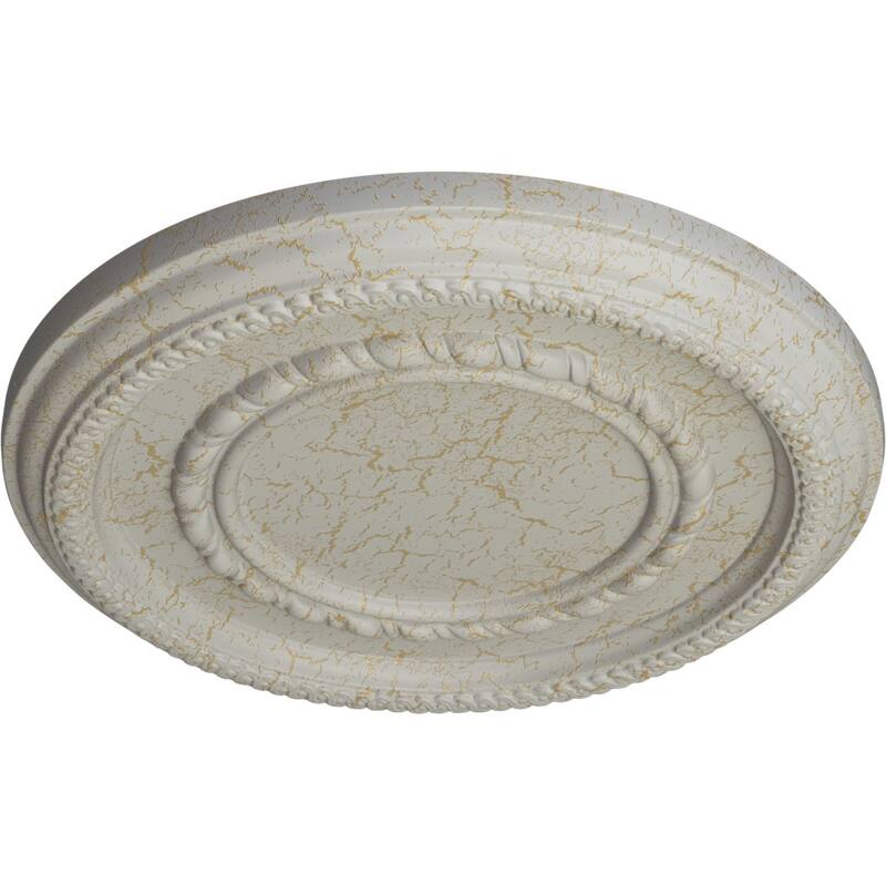 12 5/8"OD x 1 1/8"P Federal Roped Small Ceiling Medallion