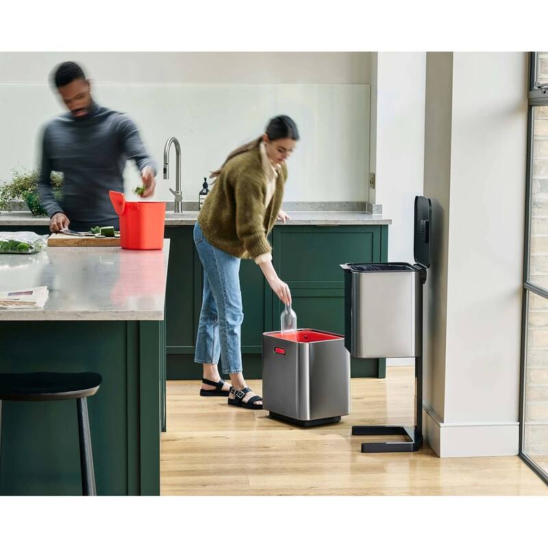 Joseph Joseph Totem Max 60L Dual Trash Can and Recycle Bin (15.85 US Gallons)