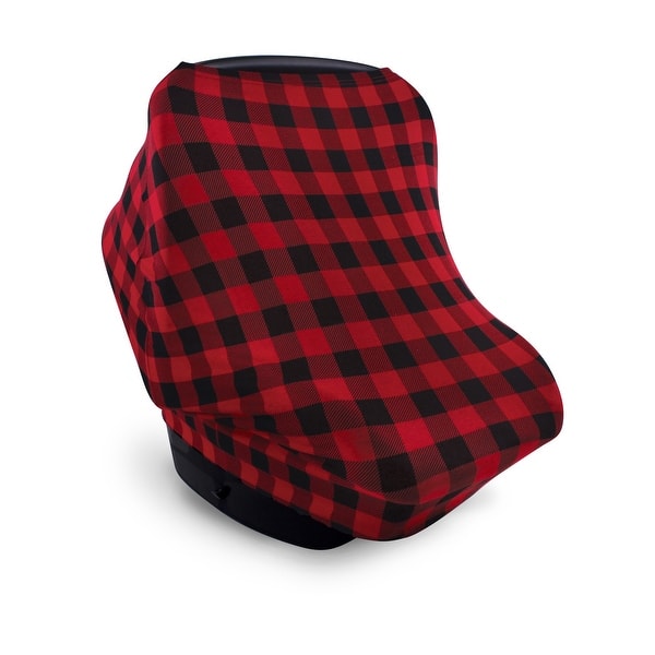 slide 1 of 1, Hudson Baby Infant Boy Multi-use Car Seat Canopy, Buffalo Plaid, One Size - Buffalo Plaid Buffalo Plaid