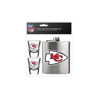 NFL 3pc Flask & Shot Glass Set - Kansas City Chiefs