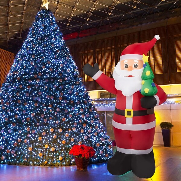 Shop Kinbor 8 Ft Lighted Christmas Inflatable, Santa ...