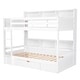 preview thumbnail 6 of 10, Twin Size Bunk Bed with Built-in Shelves and Storage Drawer