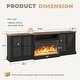 preview thumbnail 24 of 52, 98" Farmhouse TV Stand with 36" Fireplace for TVs up to 100"