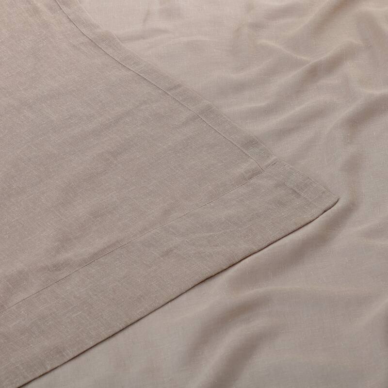 Exclusive Fabrics Faux Linen Sheer Curtain (1 Panel)