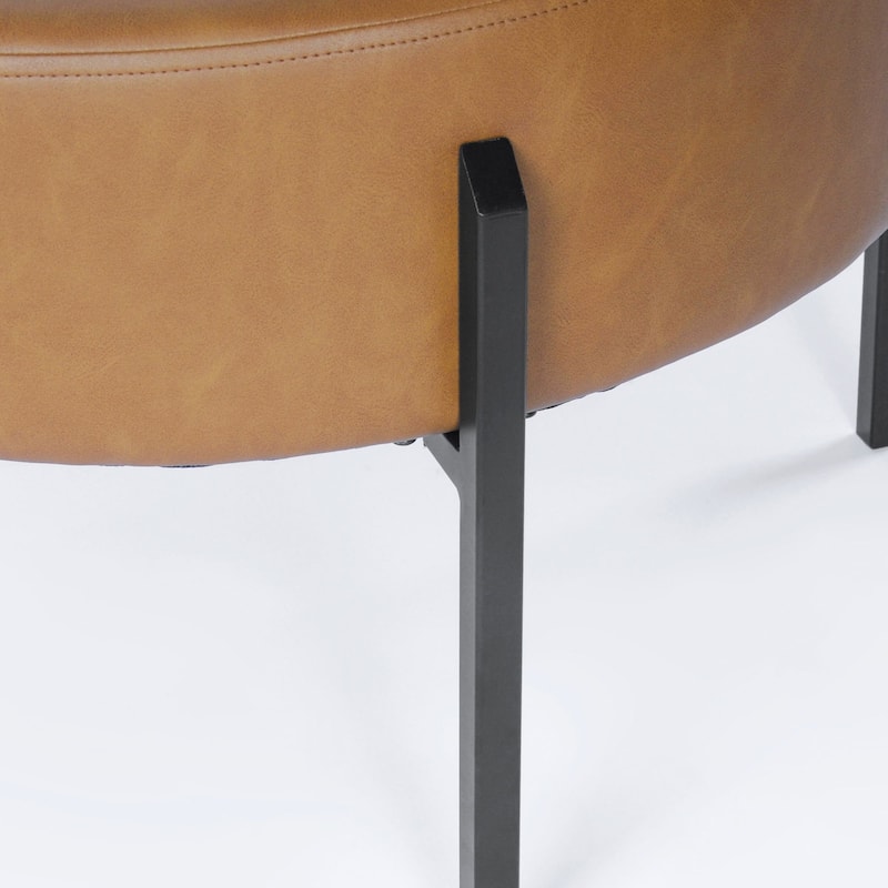 HomePop Modern Round Ottoman