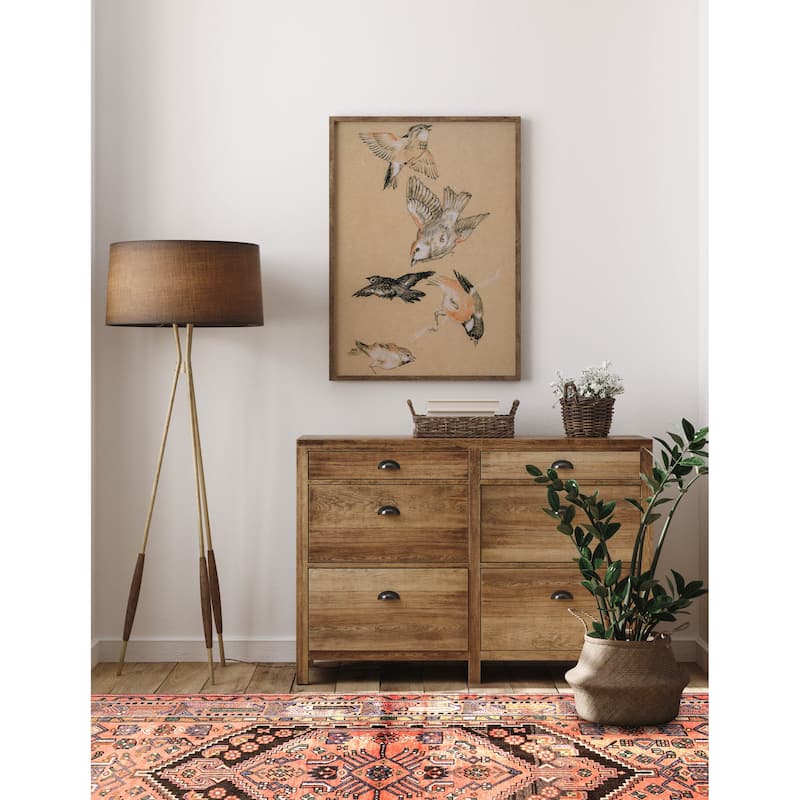 ECARPETGALLERY Hand-knotted Andelz Red Wool Rug - 4'4 x 7'5