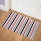preview thumbnail 1 of 4, TILLY BOLD MIDNIGHT STRIPE Indoor Floor Mat by Kavka Designs 2X3