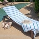 preview thumbnail 10 of 11, Las Rayas 2-Piece Chaise Lounge Towel Covers with Top Pocket - 30x85