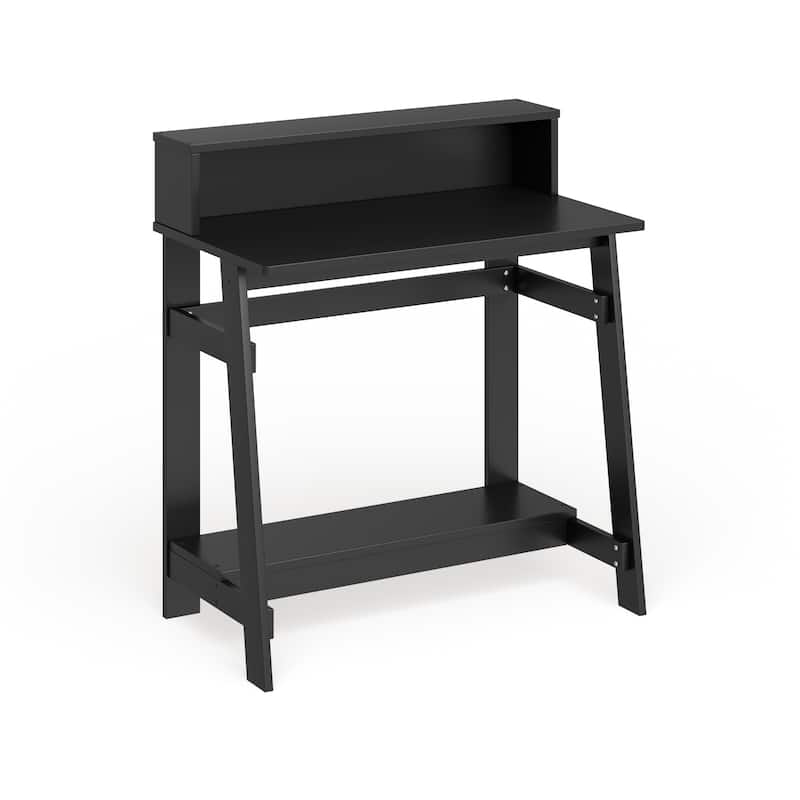 Porch & Den Avenue A Simplistic A Frame Computer Desk - Dark Walnut