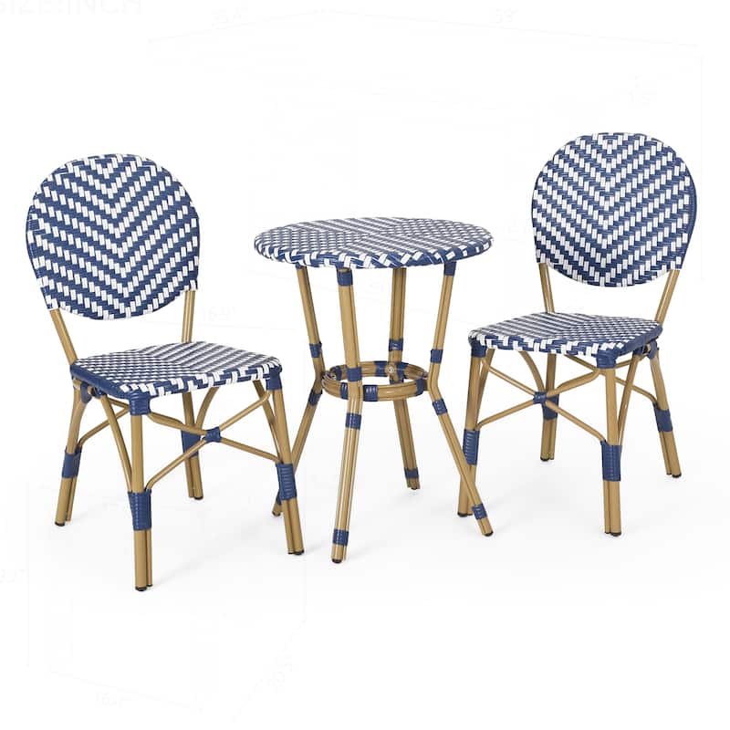 Outdoor Aluminum Bistro Set with Sophisticated Design
