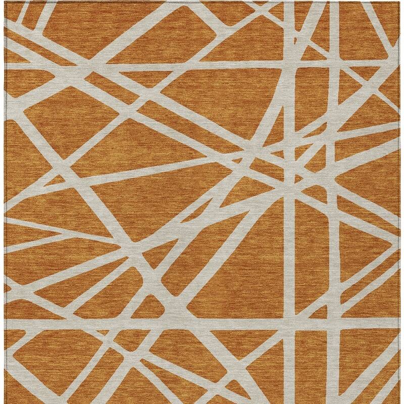 HomeRoots Geometric Transitional Rectangle Outdoor Rug