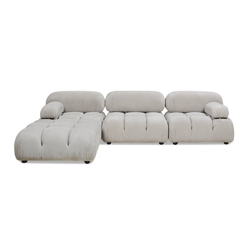Marcel 109.5" Bubble Modular Modern Reversible Sectional
