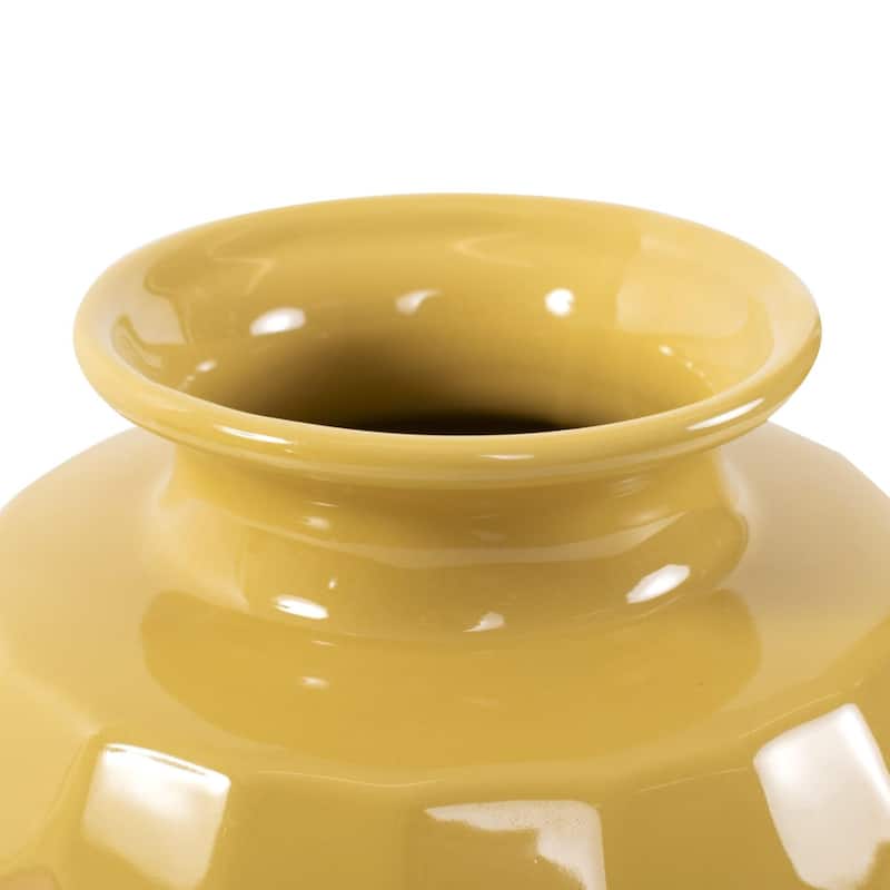 Golden Bee Ceramic Vase