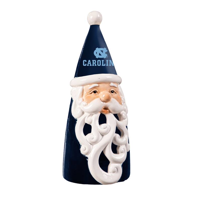 University of North Carolina Santa LED Garden Statuary, 8"