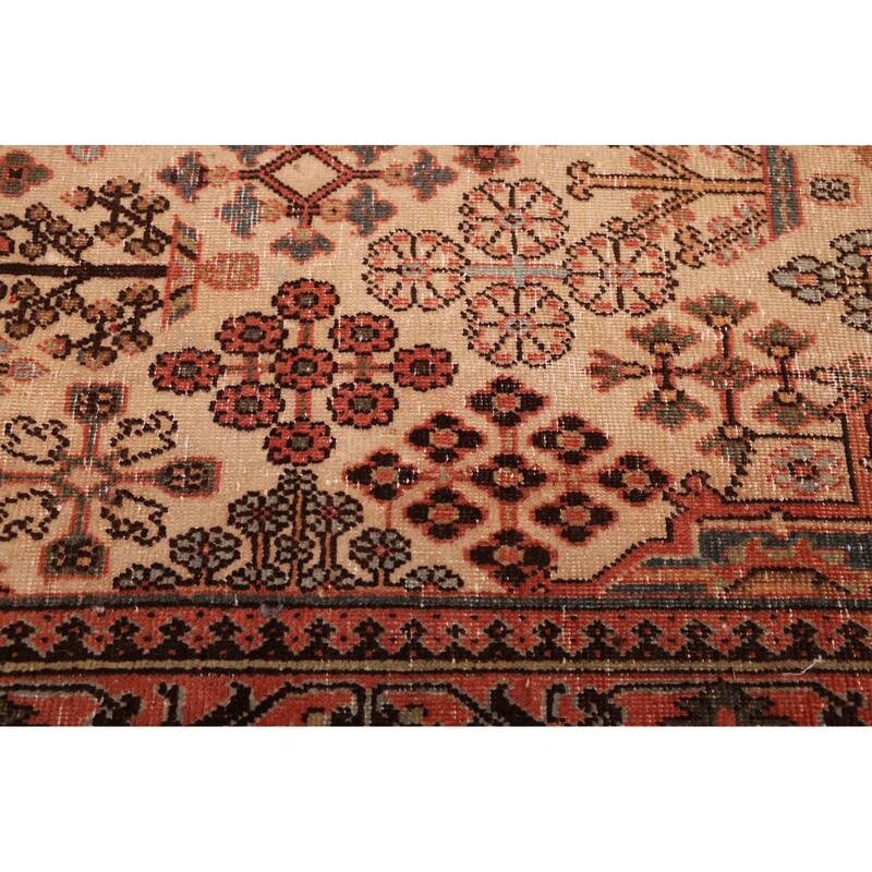 ECARPETGALLERY Hand-knotted Antalya Vintage Cream Wool Rug - 3'7 x 4'11