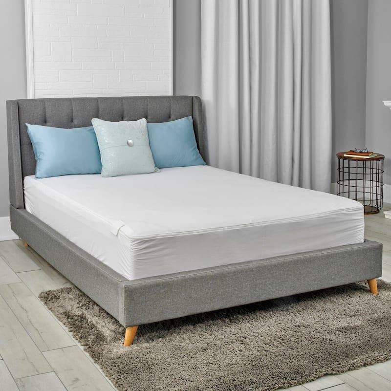 Zip Off Cotton Jersey Mattress Protector Encasement - Twin
