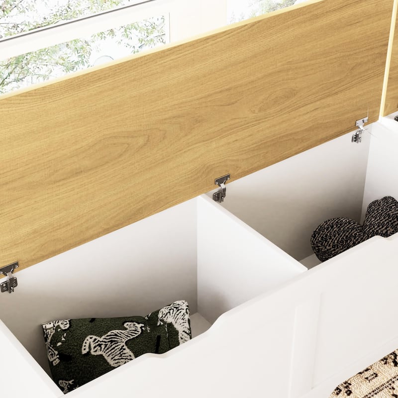 3-Piece L Shaped Corner Bench Set with Hidden Storage, 63" Kitchen Nook Seating, Wood Entryway Shoe Bench with Flip-Top