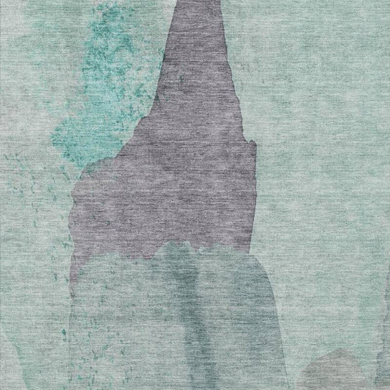 HomeRoots Abstract Transitional Rectangle Outdoor Rug