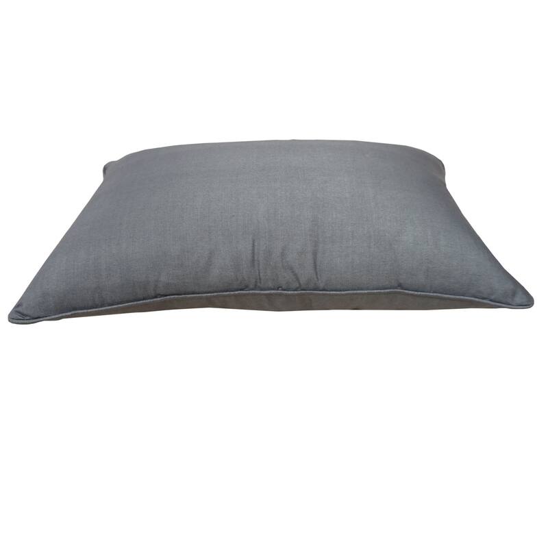 Home&Manor Premium Silk Throw Pillow Lumbar Gray