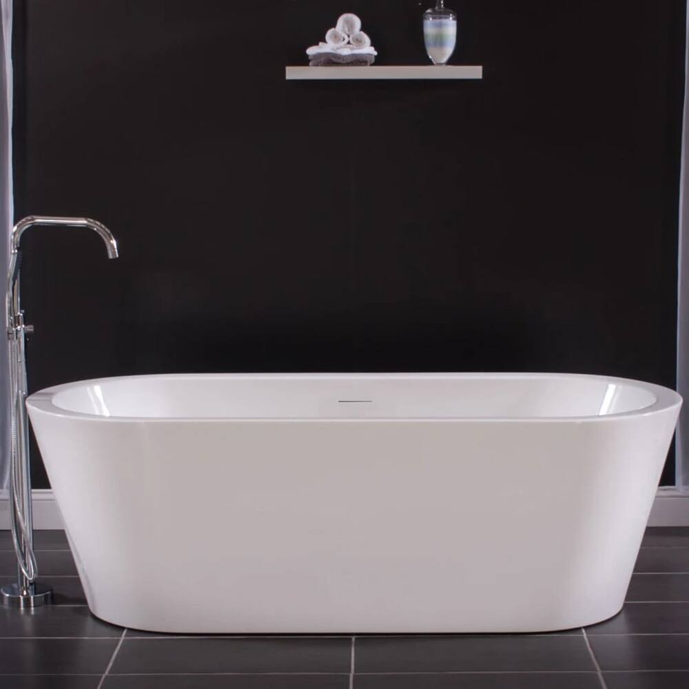 Miseno MNO7132SFSO 71" Free Standing Acrylic Soaking Tub with Center