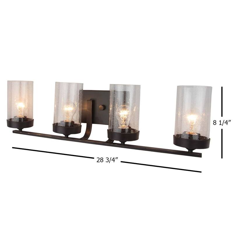 Angelyn 4 Light Vanity Lighting in Imperial Dark Brown - Imperial Dark Brown