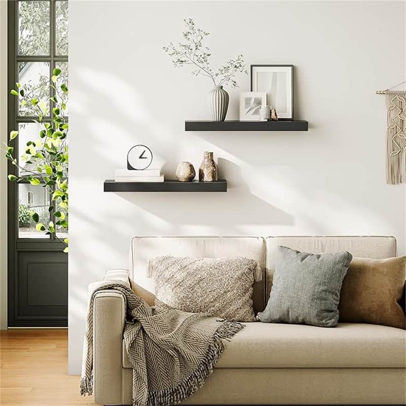 Floating Shelves - 7.9"D x 23.6"W x 1.5"H