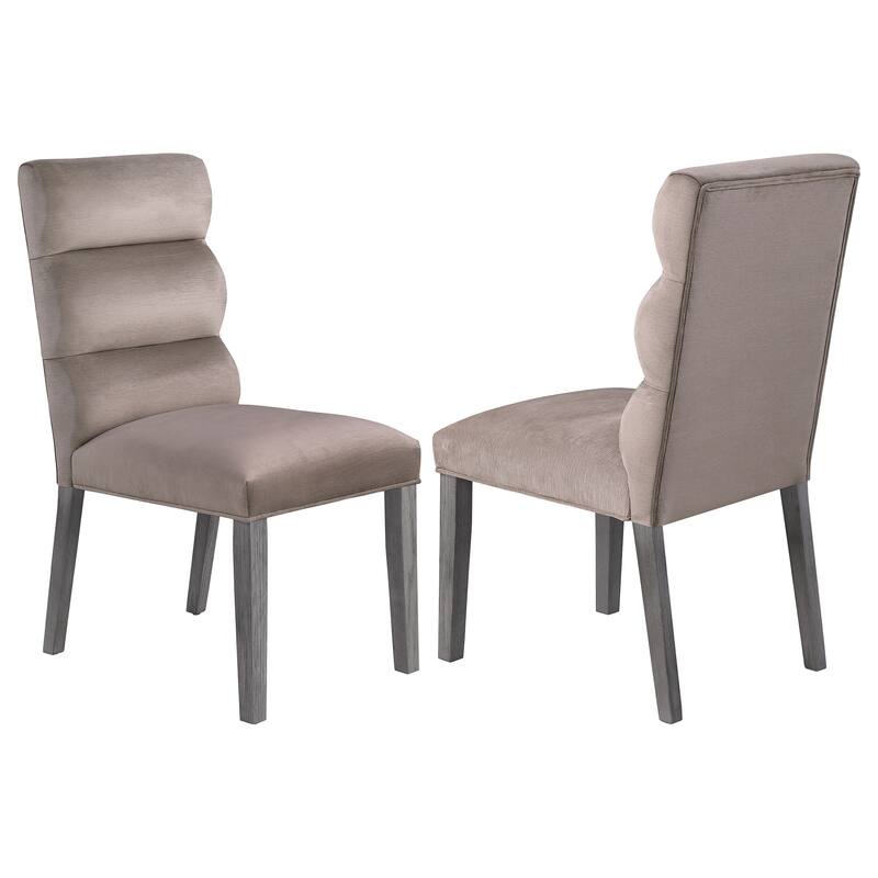 Carla Velvet Upholstered Dining Side Chair (Set Of 2) - Ash