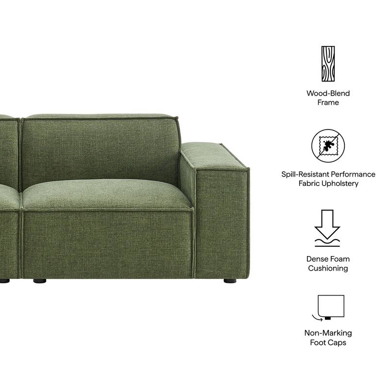 Restore 2-Piece Performance Fabric Upholstered Modular Loveseat