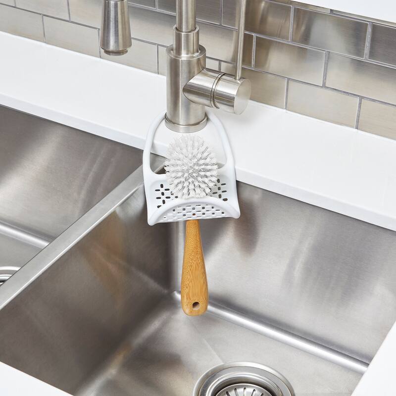 Umbra Sling Caddy Flexible Sink Soap Sponge or Cleaning Brush Holder