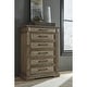preview thumbnail 1 of 3, Ashley Furniture Markenburg Brown 6 Drawer Chest