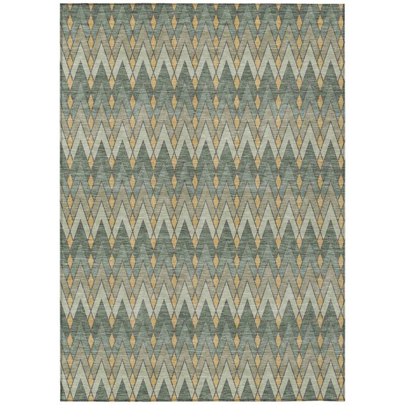 Machine Washable Indoor/ Outdoor Modern Baxter Chantille Rug