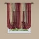 preview thumbnail 1 of 2, Achim Ombre Window Curtain Tie-up Shade Red