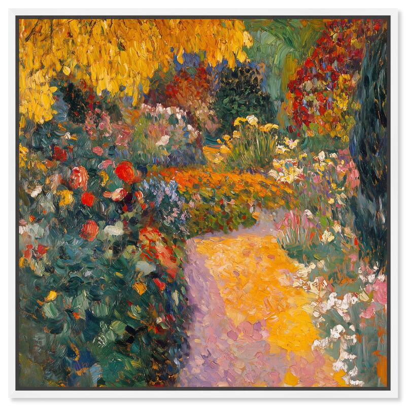 Sunlit Sanctuary Canvas by Art Remedy - 40" x 40" - White