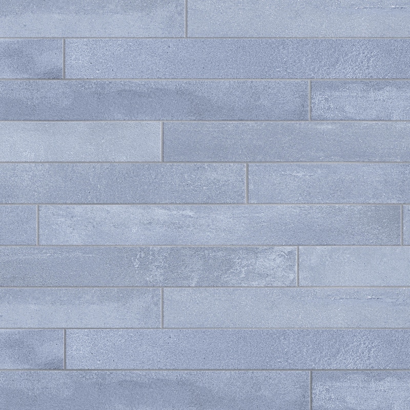Merola Tile Tucson Blue 1-7/8" x 17-3/4" Porcelain Floor and Wall Tile