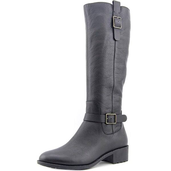 Cole Haan Kenmare Boot Women Round Toe Leather Black Knee High Boot